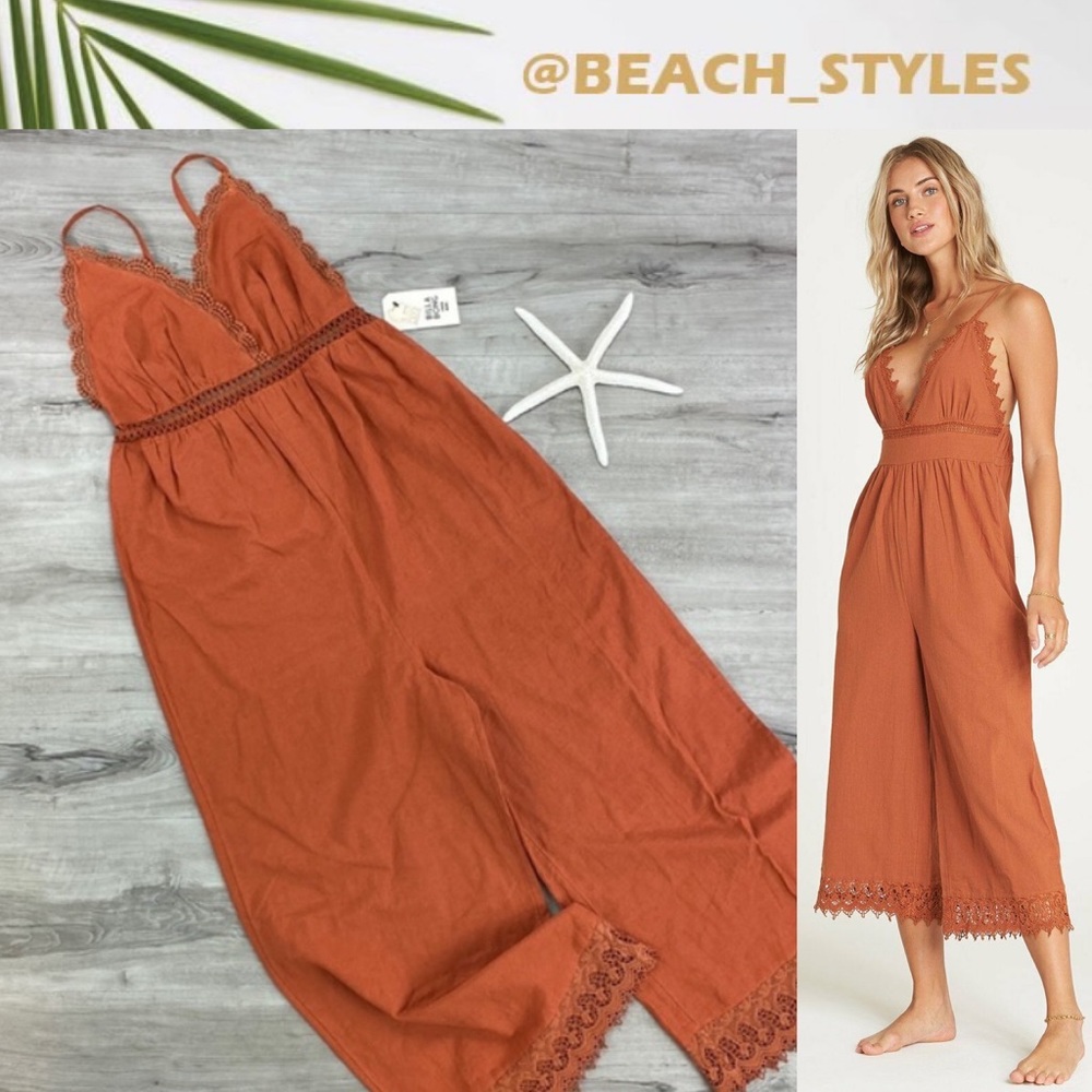 🔆BILLABONG🔆 LACE AND LIES JUMPSUIT - Picture 1 of 15